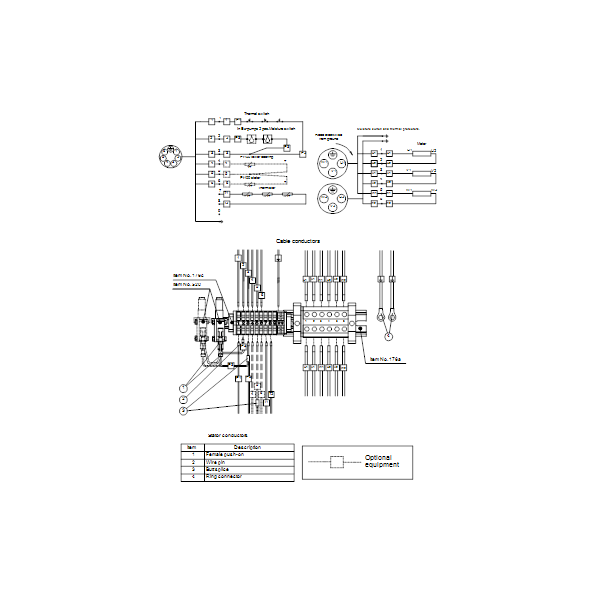 Погружной канализационный насос Grundfos S2.90.200.1600.4.70S.D.480.G.N.D.511 артикул 96797037 – схема подключения