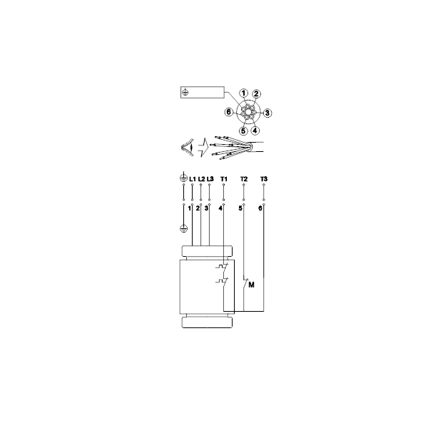 Погружной канализационный насос Grundfos SLV.65.65.22.2.50D.C.Q артикул 98626803 – схема подключения
